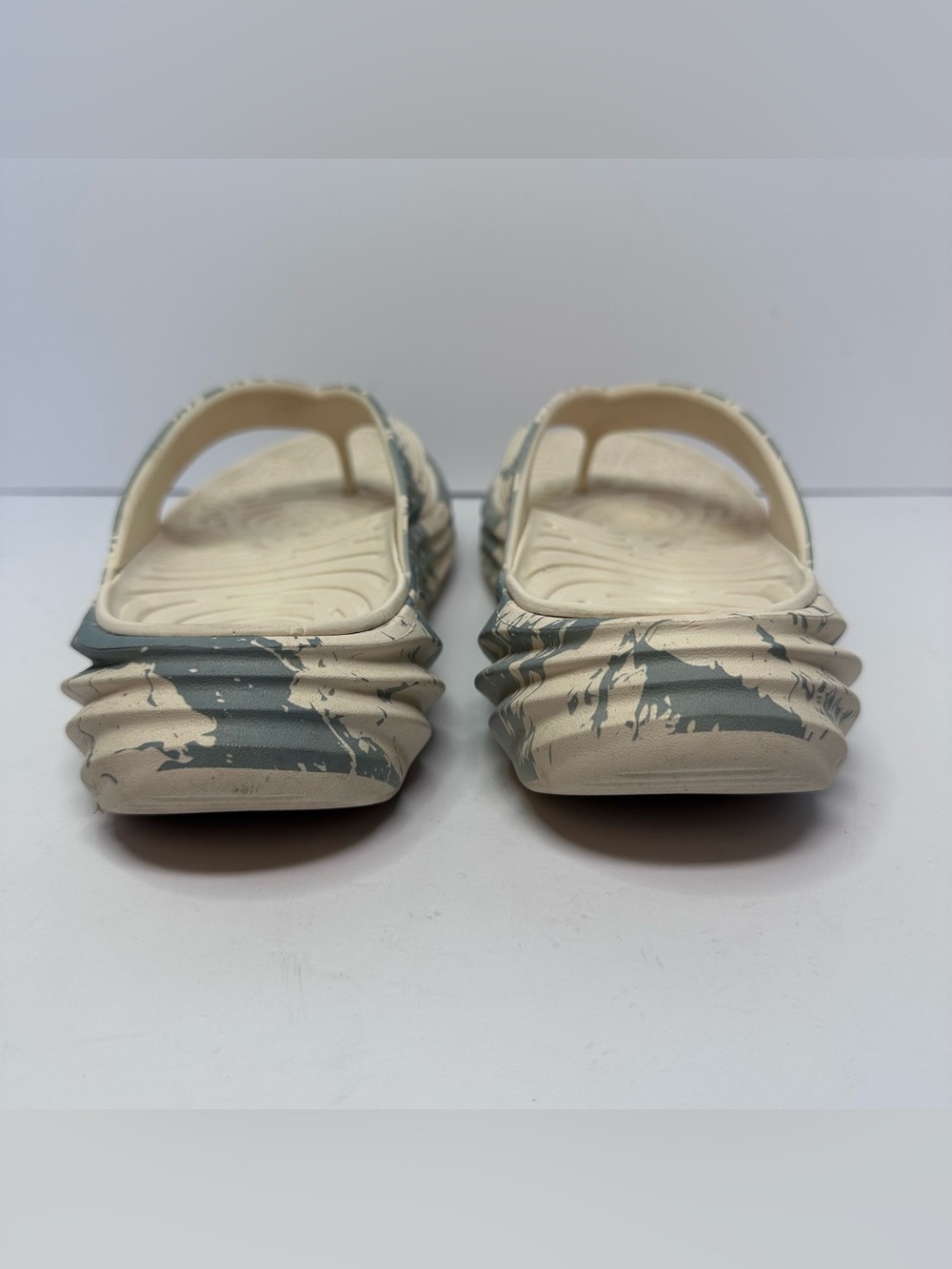 Vionic Tide RX Unisex Thong Sandal Slip-On Ivory/Blue Splatter Print Women's 9 - Picture 10 of 11